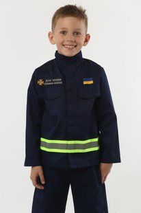 Костюм детский "Спасатель МЧС" китель и брюки синий, 5-7 лет, рост 122-128 см 30128 фото