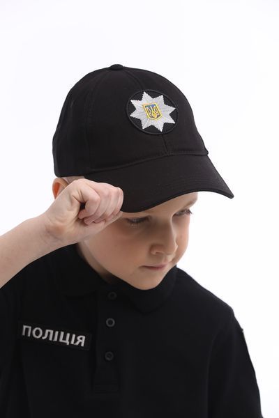 Костюм поліцейського для дитини / Костюм дитячий "Поліція" універсальний чорний з бейсболкою 22128 фото